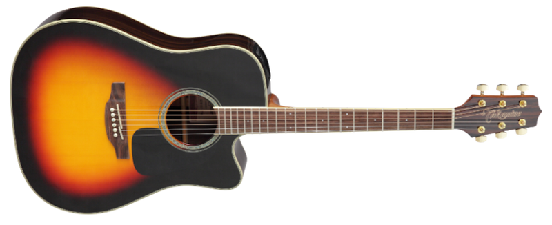 Takamine G Series GD51CE Dreadnought Cutaway A/E Guitar Gloss - Brown Sunburst
