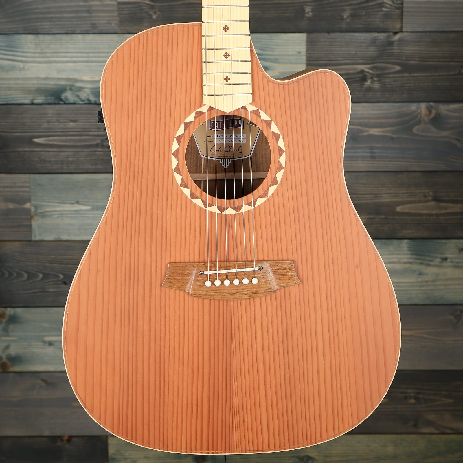 Cole Clark Fat Lady 2 Series FL2EC-RDBLSB Acoustic - Redwood/Blackwood