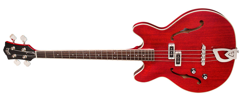 Guild Starfire I Lefty Bass Guitar -  Cherry Red