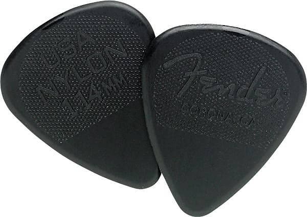 Fender Nylon Picks 1.14 12 Pack - Black