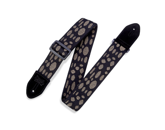 Levy's 2" Wide Cotton Guitar Strap - Black Webbing