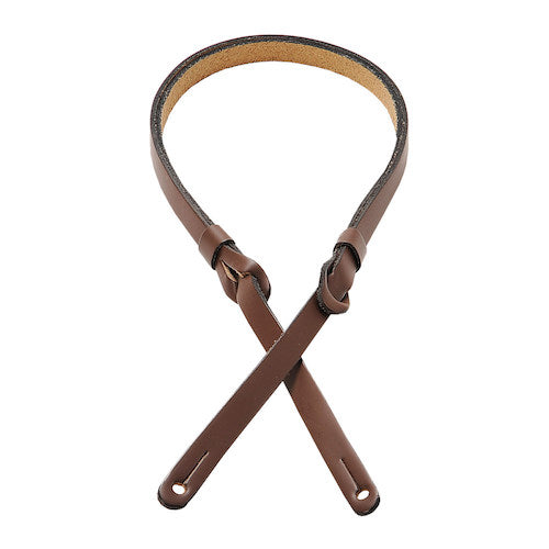 Levy's 1/2" Wide Veg-tan Leather Mandolin Strap - Brown
