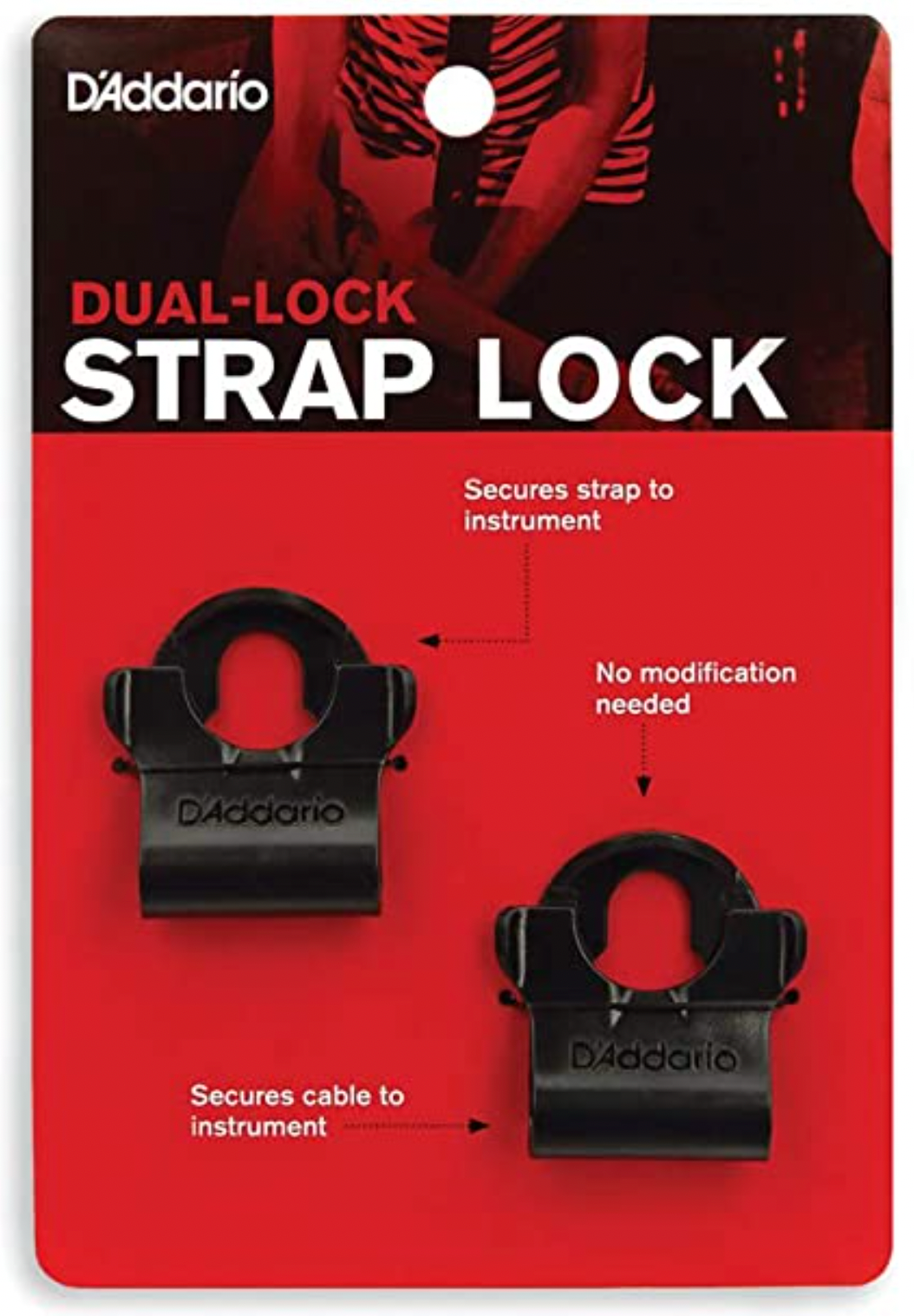 D'Addario Dual-Lock Strap Lock