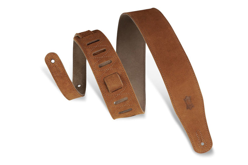 Levy's 2.5" Suede Guitar Strap - Honey