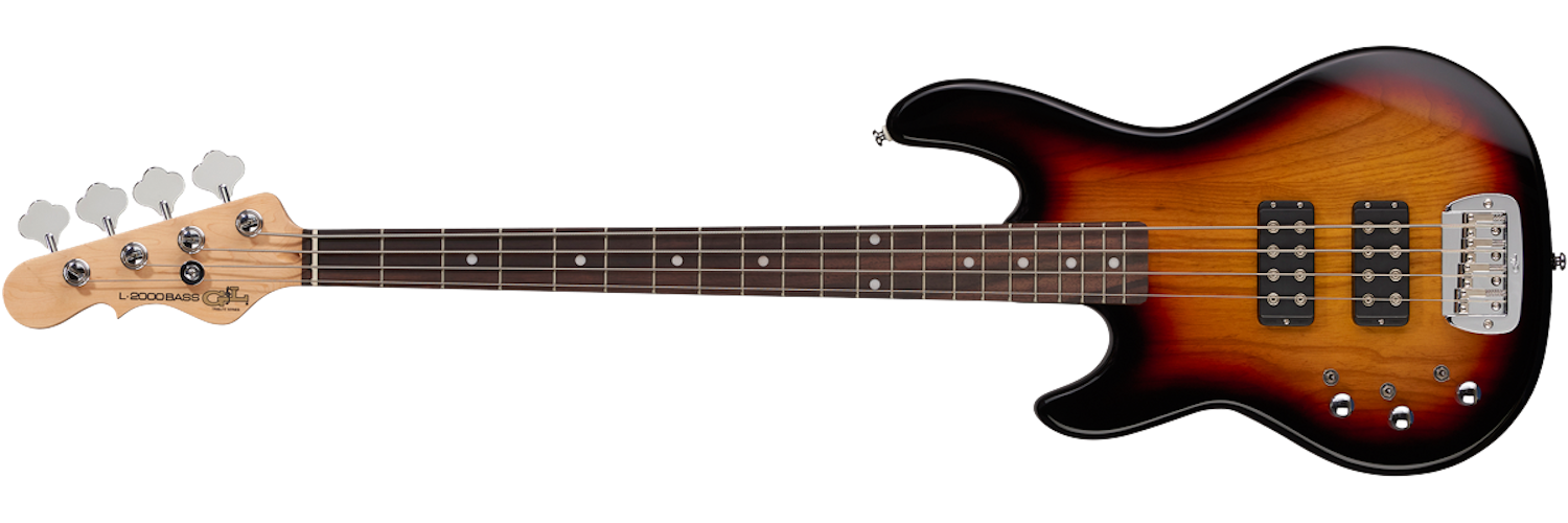 G&L Tribute Series L-2000 Lefty Bass Guitar - 3-Tone Sunburst