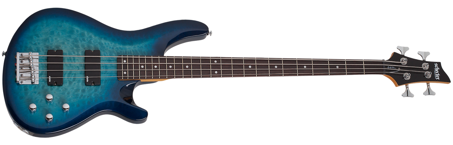 Schecter 589 C-4 Plus Bass Guitar - Ocean Blue Burst
