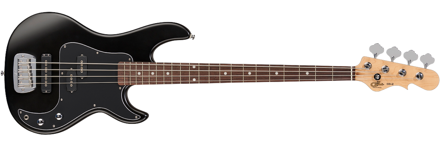 G&L Tribute SB-2 Bass Guitar - Black Frost