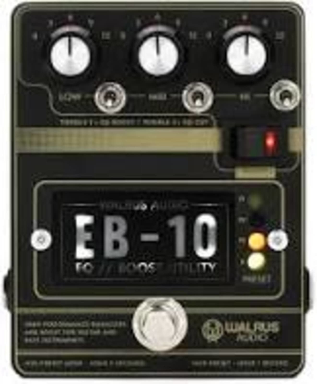 Walrus Audio EB-10 Preamp/EQ/Boost (Black)