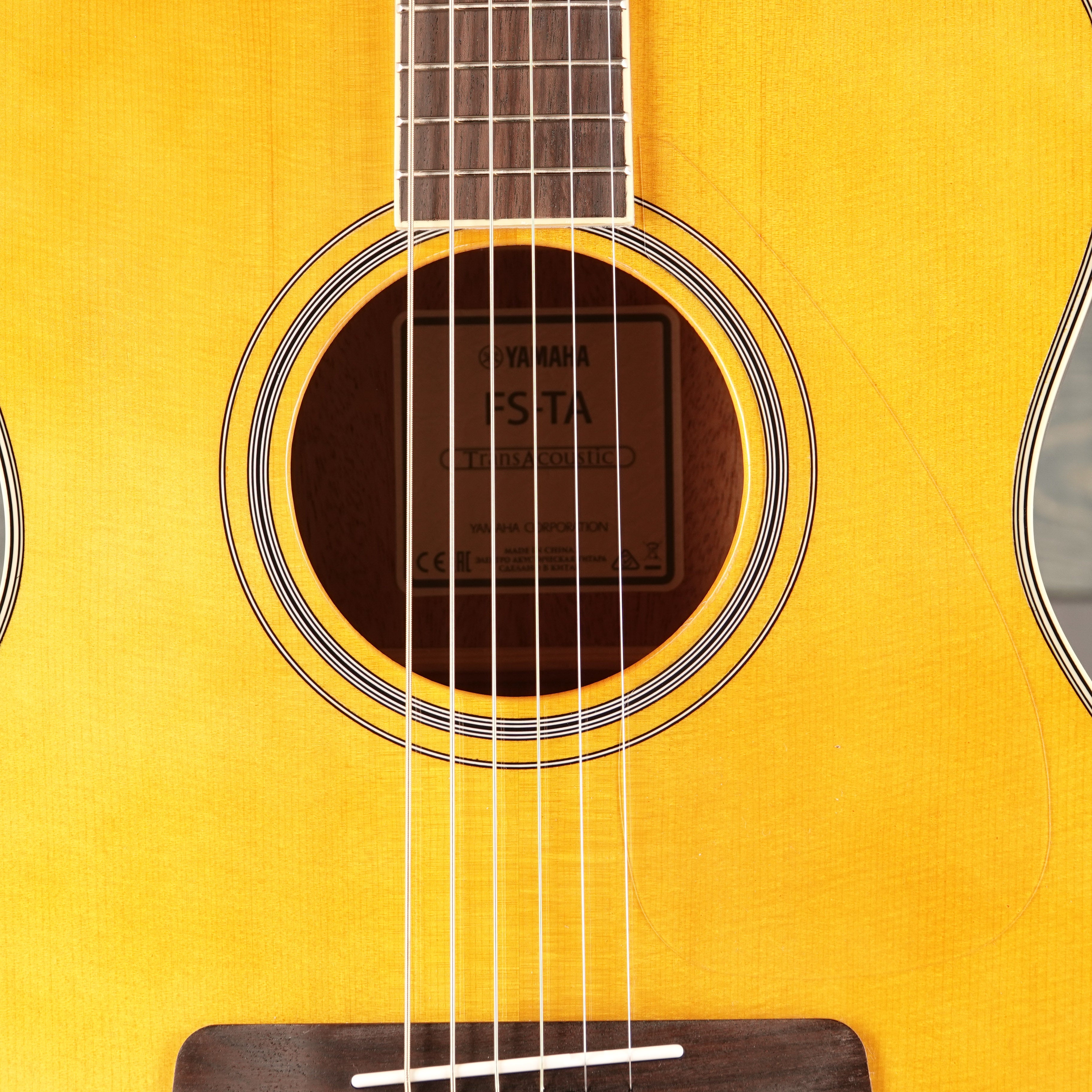 Yamaha FS Vintage Tint TransAcoustic Concert Guitar