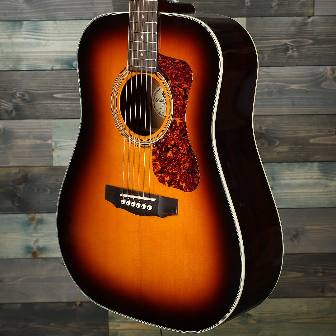 Guild D-140 Dreadnought Acoustic Guitar - Antique Sunburst Gloss