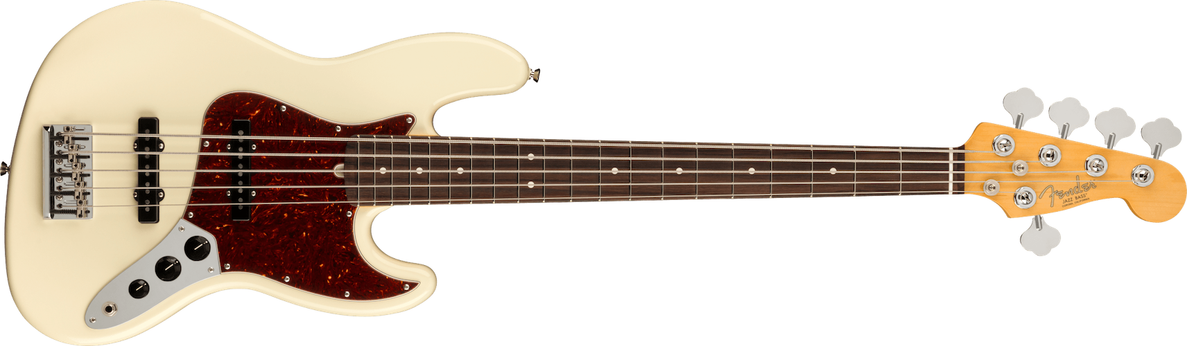 Fender American Professional II Jazz Bass V, Rosewood FB, Olympic White