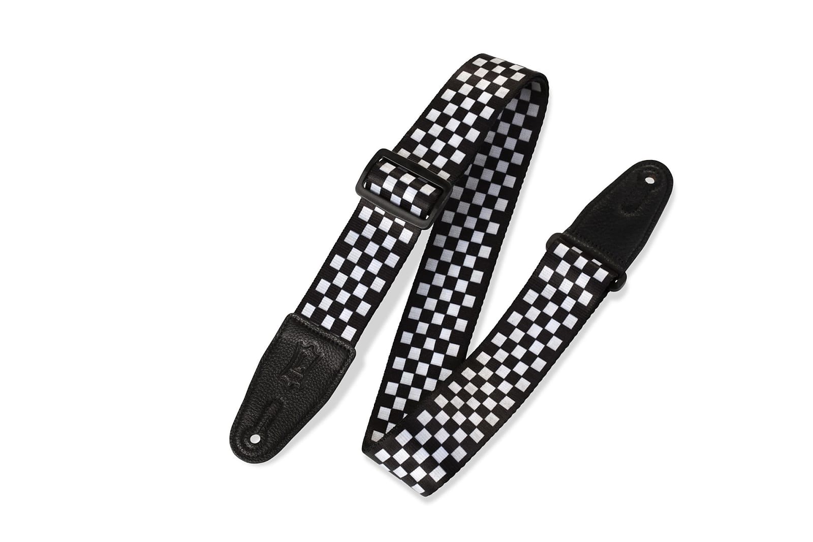 Levy's MP-28 Blk/Wht Checkered Guitar Strap