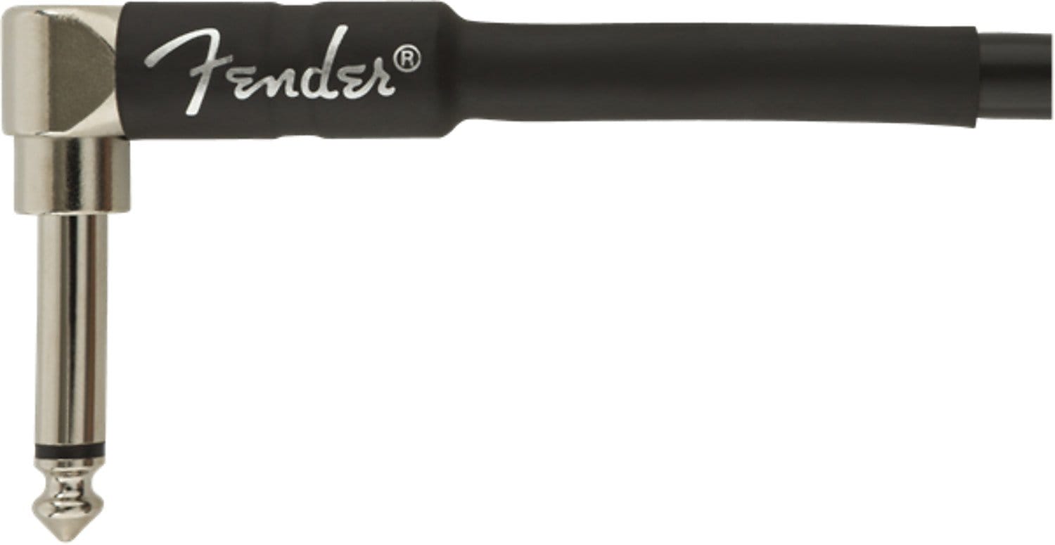 Fender Professional Series Instrument Cable, Straight-Angle, 10', Black