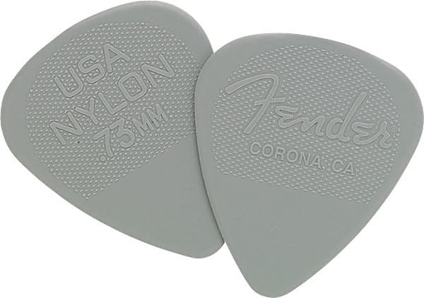 Fender Nylon 351 Shape Picks .73 12 Count - Light Gray