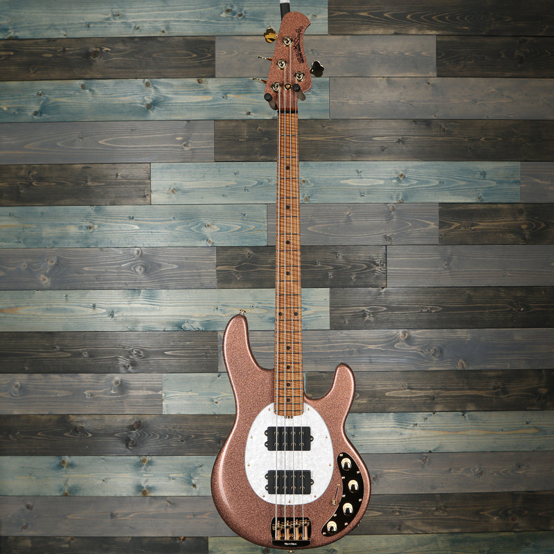 Ernie Ball Music Man BFR Stingray HH - Pink Champagne Sparkle