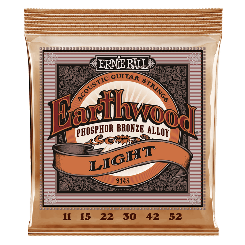 Ernie Ball 2148 Earthwood Light Phosphor Bronze Acoustic Guitar Strings