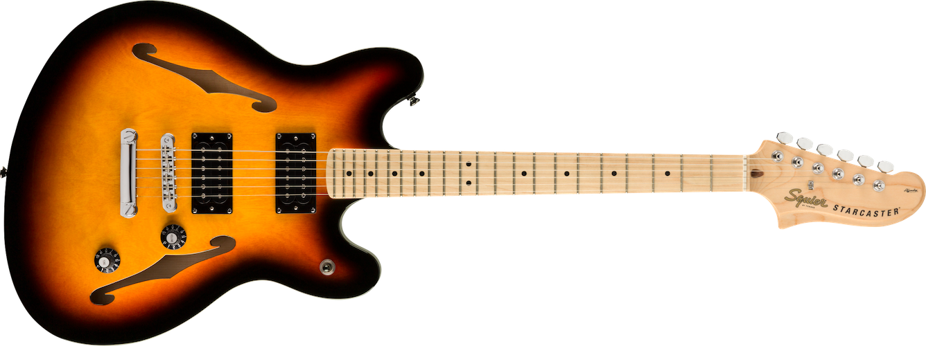 Fender Squier Affinity Series Starcaster, Maple Fingerboard, 3-Color Sunburst