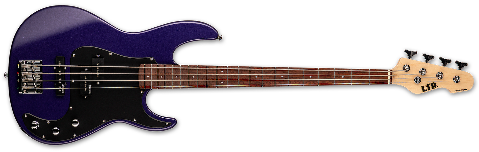 ESP LTD AP-204 Bass Guitar - Dark Metallic Purple