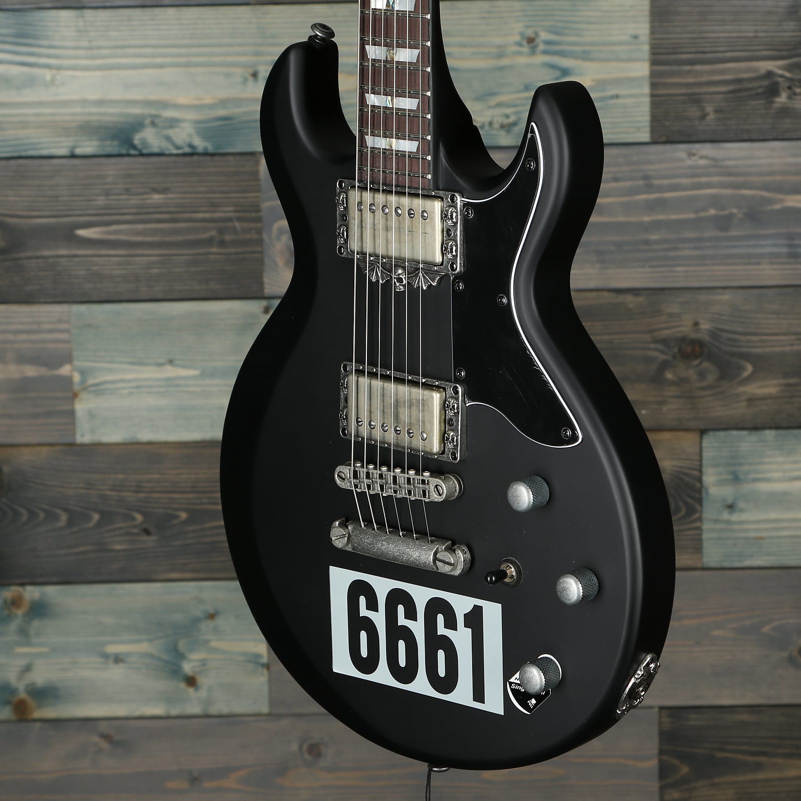 Schecter Zacky Vengeance 6661 Satin Black w/6661 Graphic