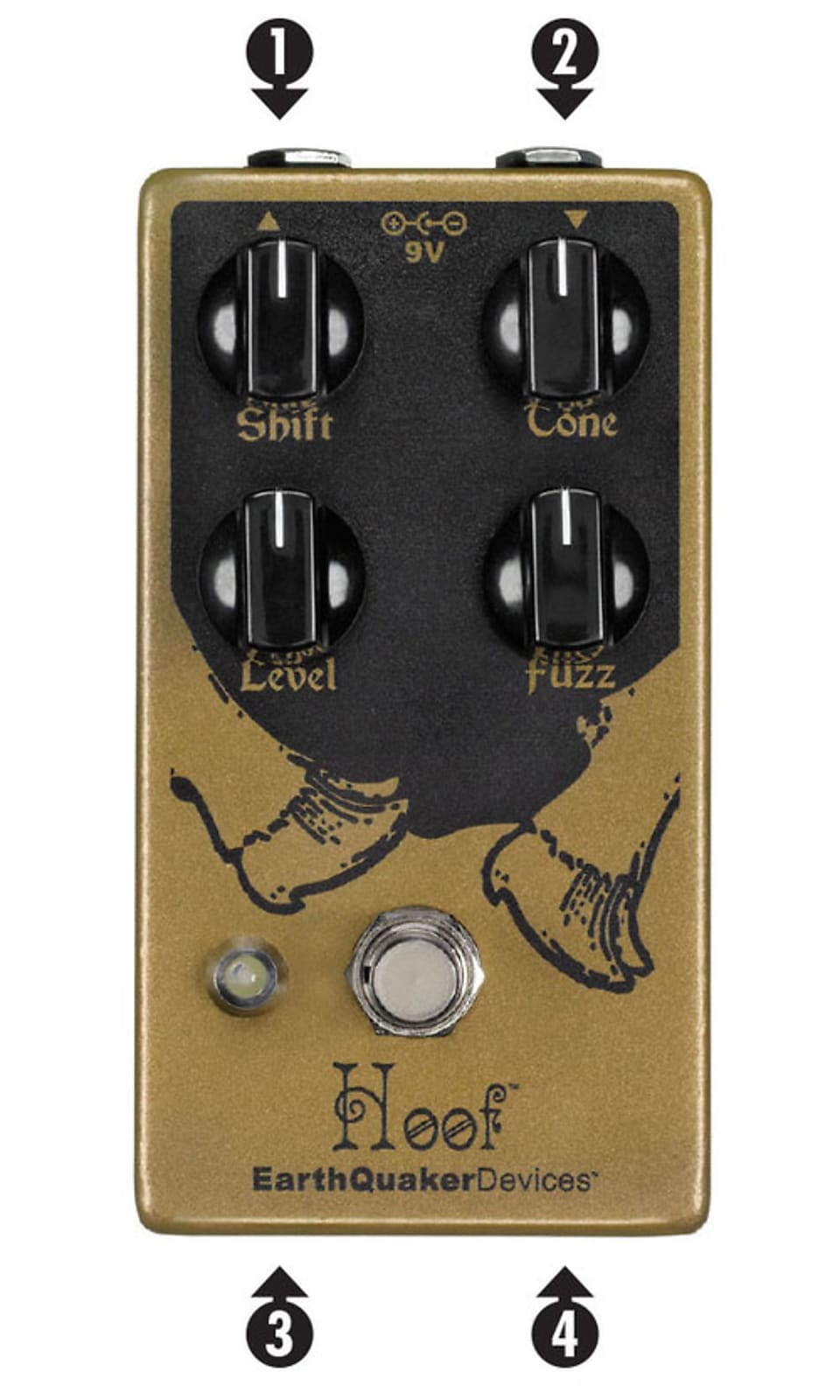 EarthQuaker Devices Hoof V2 Hyrbid Fuzz