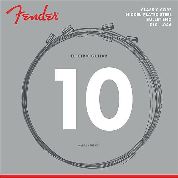Fender Classic Core Electric Strings 3255L Nickel Plated Steel Bullet Ends 10