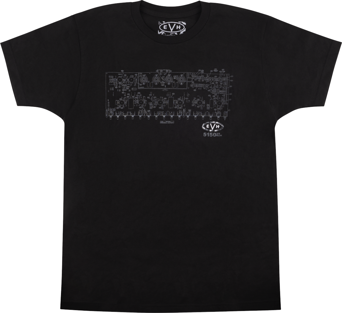 EVH® Schematic T-Shirt, Black, XXL