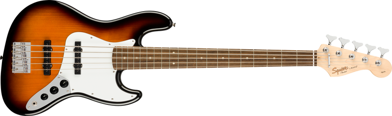 Fender Squier Affinity Series Jazz Bass V 5-String Bass Laurel FB Brown Sunburst