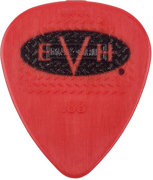 EVH Signature Picks, Red/Black, .88 mm, 6 Count