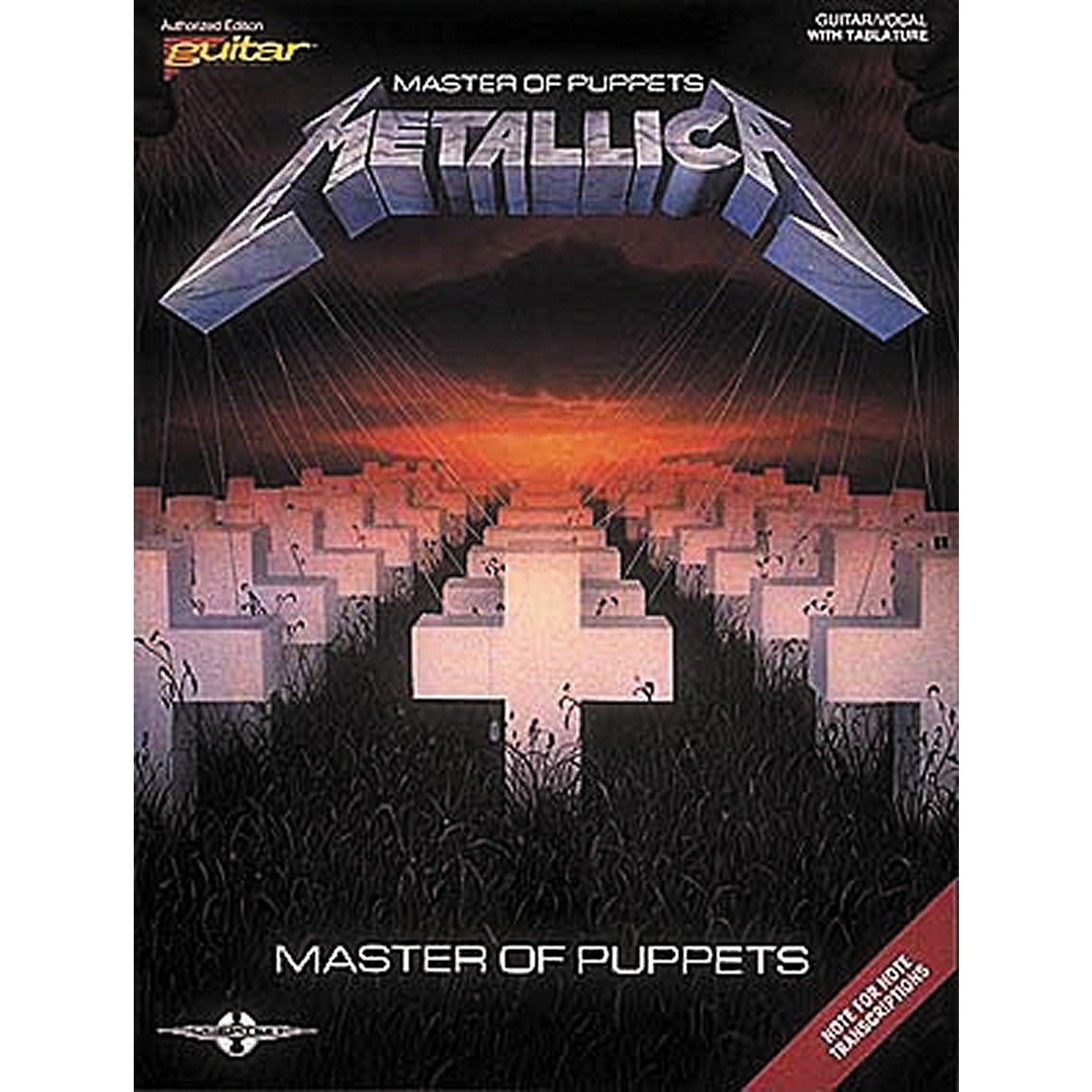 Metallica Master of Puppets Tab Book