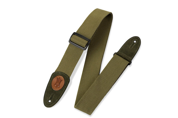 Levy's 2" Wide Cotton Guitar Strap - Green