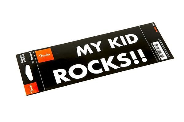 Fender ''My Kid Rocks'' Bumper Sticker