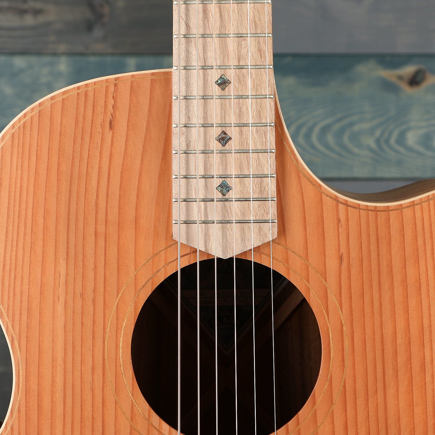 DEMO Cole Clark Angel 2 Series AN2EC-RDBL Cutaway Guitar - Redwood/Bla