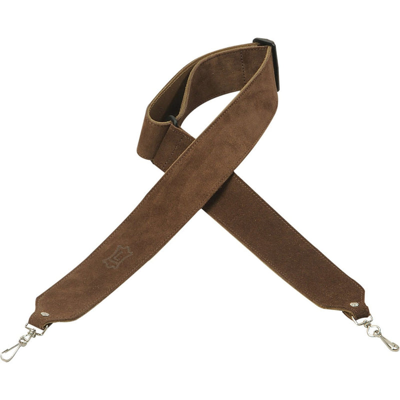 Levy's M9S-BRN 2in Wide Suede Banjo Strap - Brown