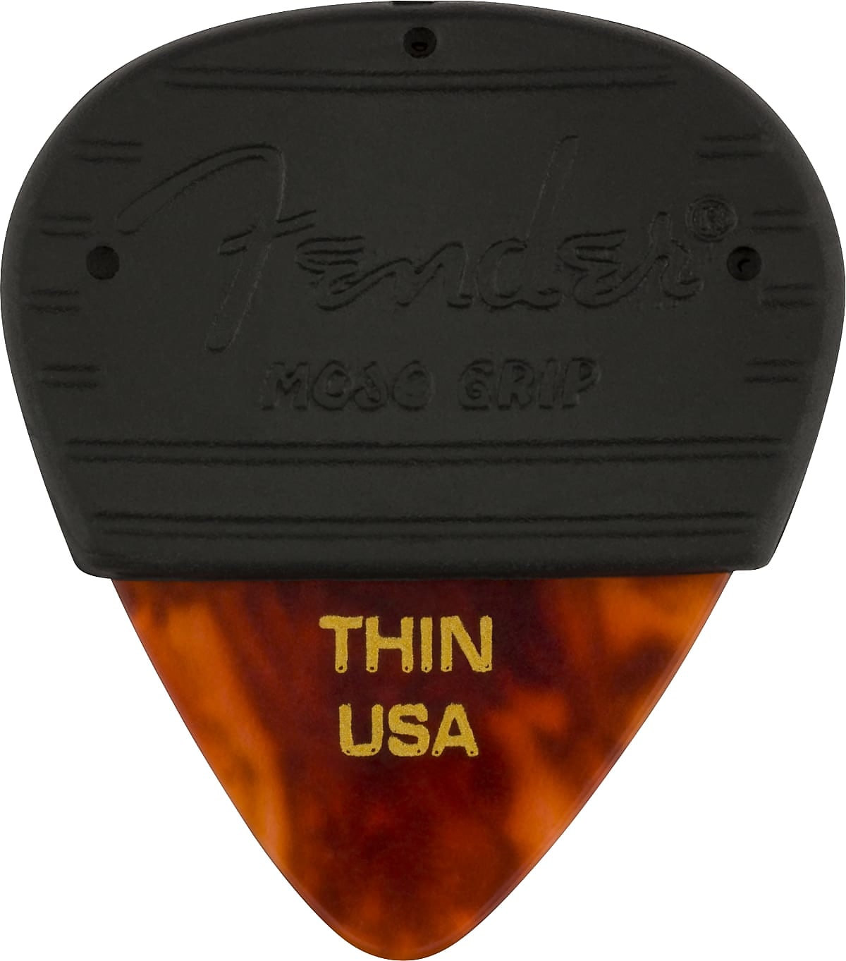 Fender Mojo Grip Picks, Celluloid, Thin, 3-Pack - Tortoiseshell