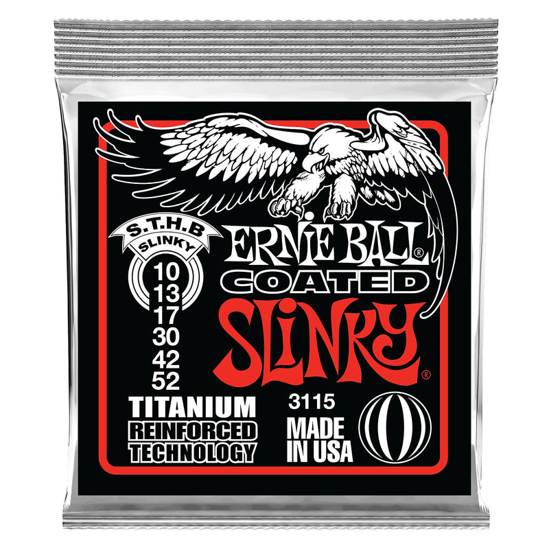 Ernie Ball 3115 Coated STHB Skinny Top Heavy Bottom Slinky Guitar Strings 10-52