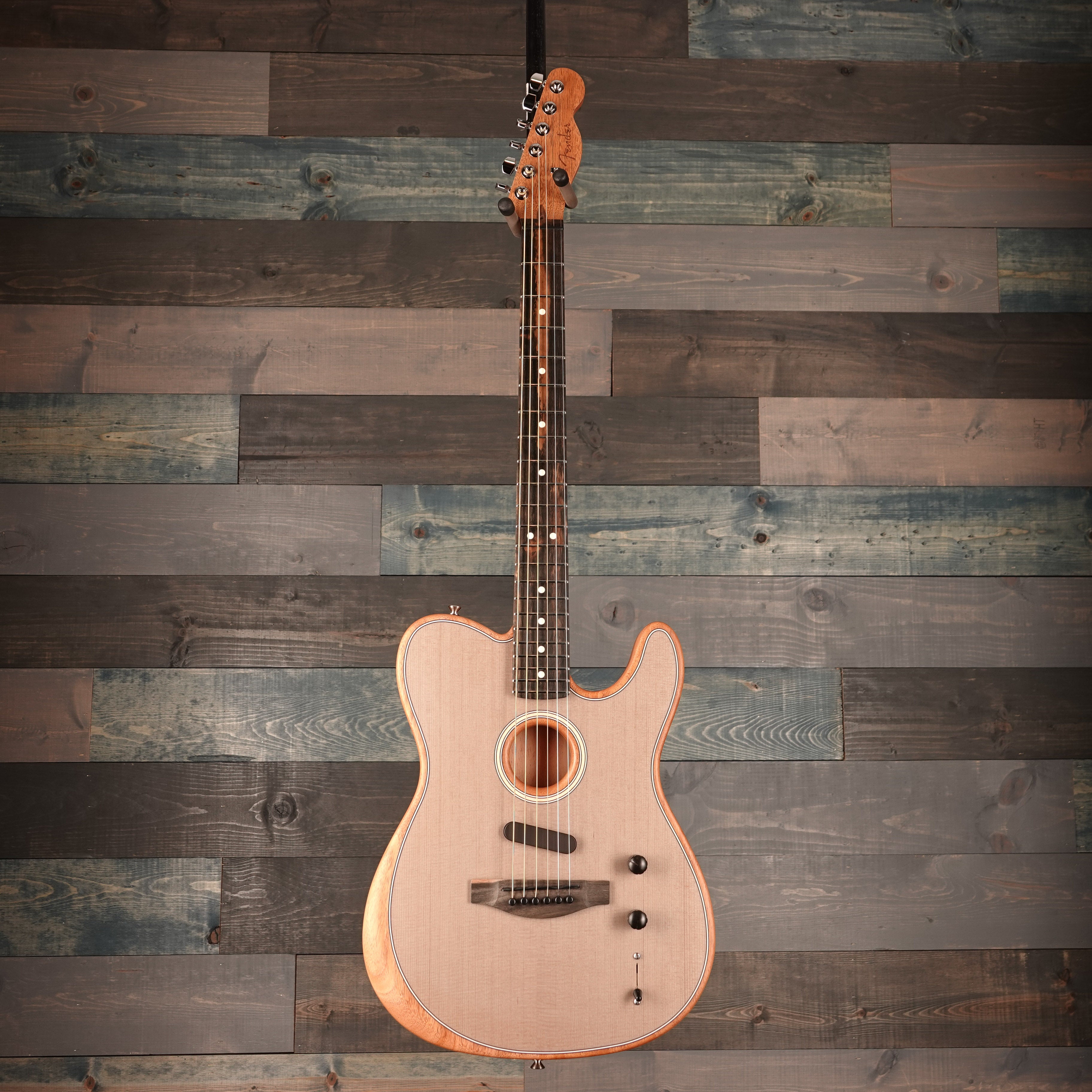 Fender American Acoustasonic™ Telecaster®, Ebony Fingerboard, Sonic Gray