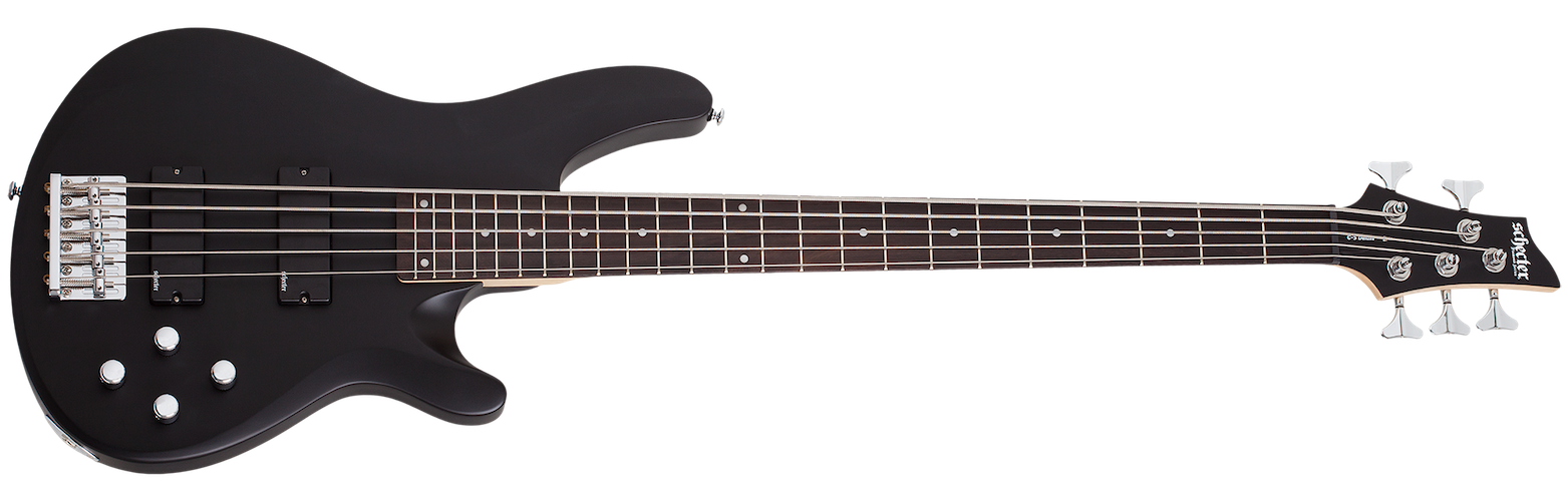 Schecter 586 C-5 Deluxe Bass Guitar - Satin Black