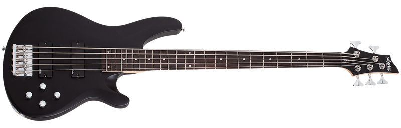 Schecter 586 C-5 Deluxe Bass Guitar - Satin Black