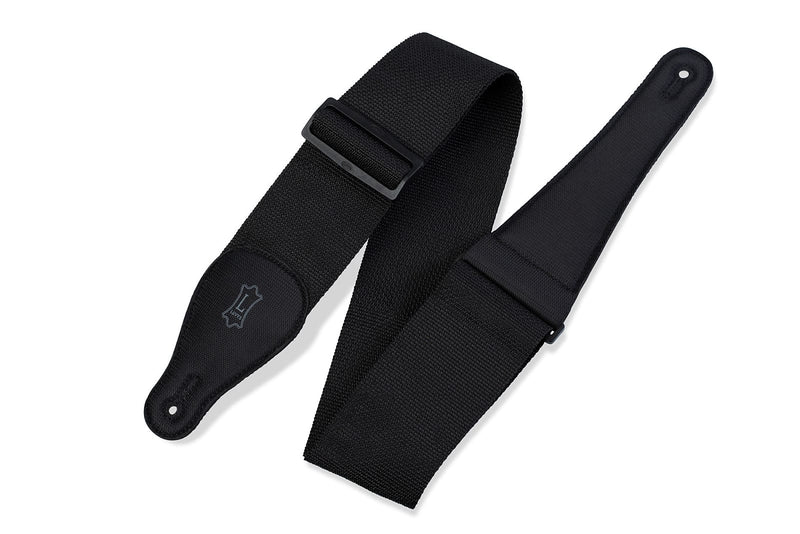 Levy's M8P3-XL-BLK 3" Polypropylene Guitar Strap - Black (Extra Long)