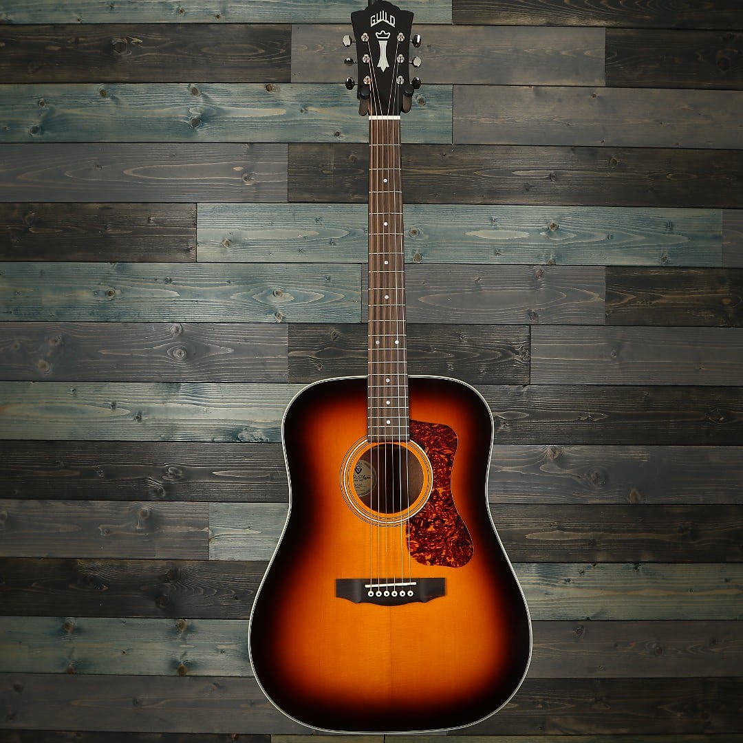 Guild D-140 Dreadnought Acoustic Guitar - Antique Sunburst Gloss