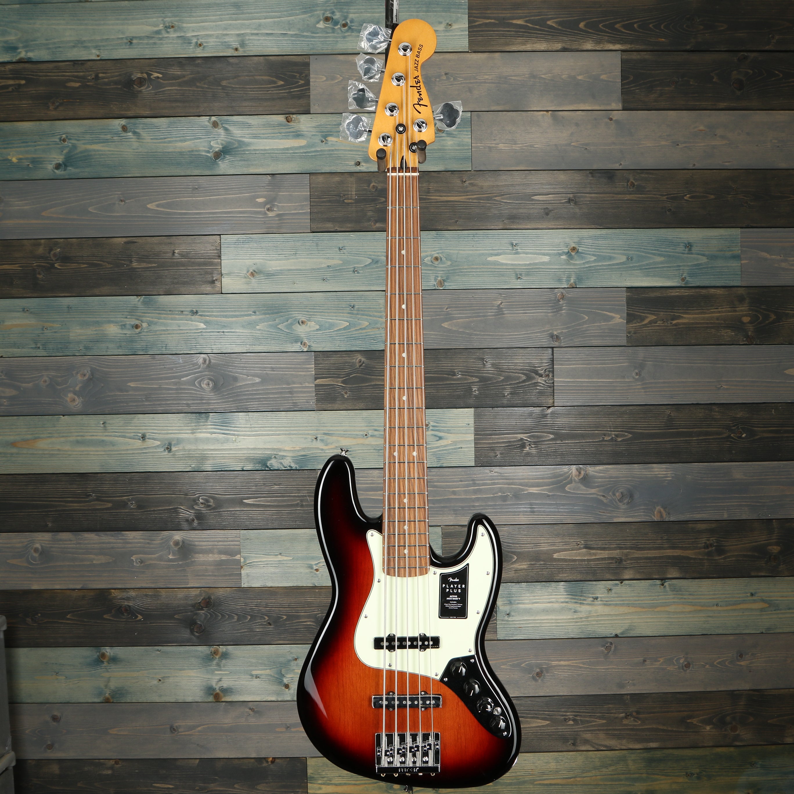 Fender Player Plus Jazz Bass V, Pau Ferro Fingerboard, 3-Tone Sunburst