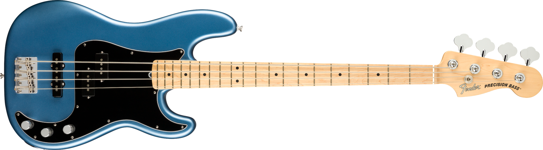 Fender American Performer Precision Bass, Maple Fingerboard, Satin Lake Placid Blue