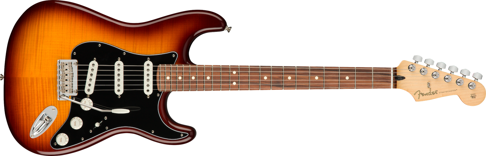 Fender Player Stratocaster Plus Top, Pau Ferro Fingerboard, Tobacco Sunburst