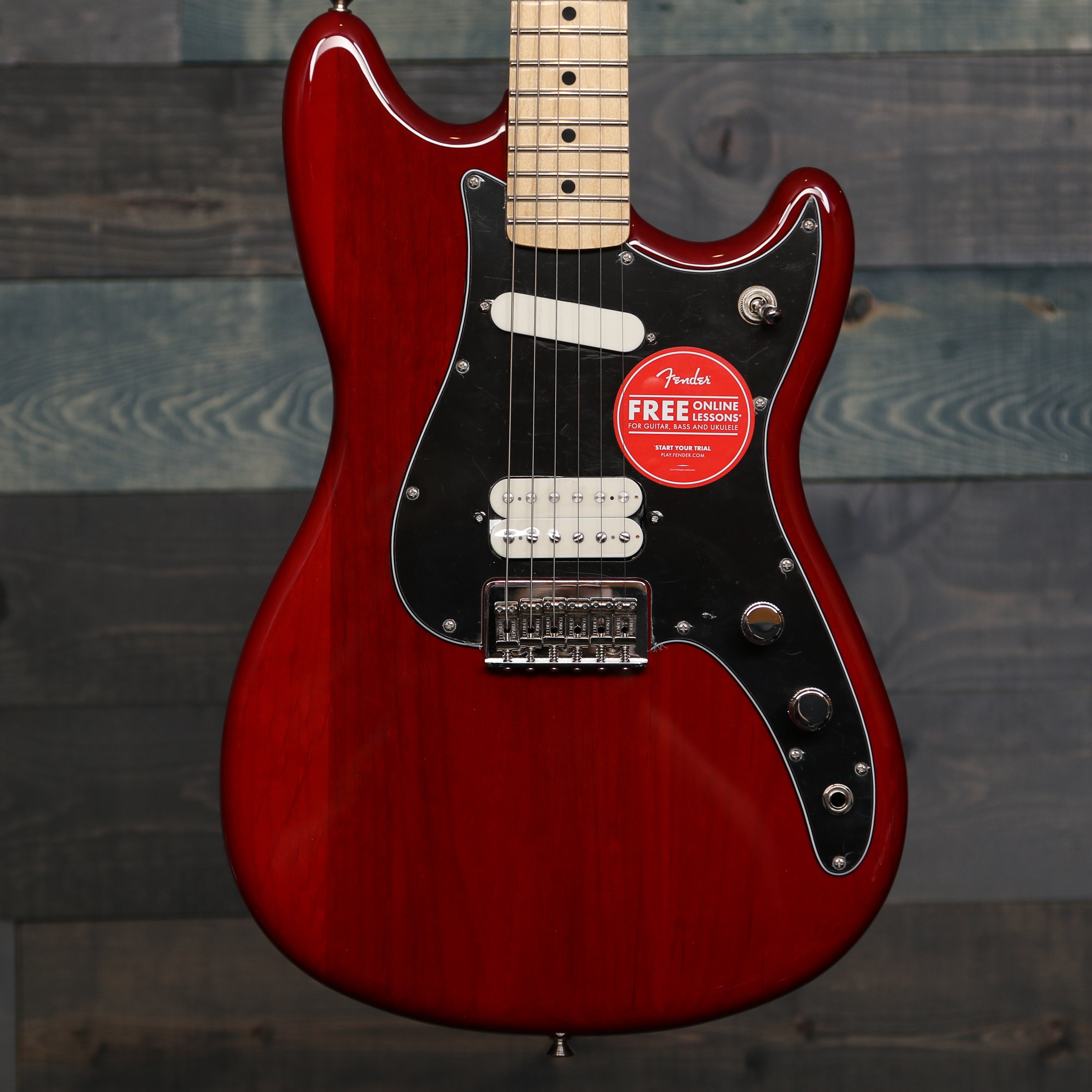 Fender Player Duo-Sonic™ HS, Maple Fingerboard, Crimson Red Transparent