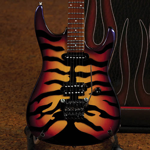 George Lynch Sunburst Tiger Finish Officially Licensed Miniature Guitar Replica