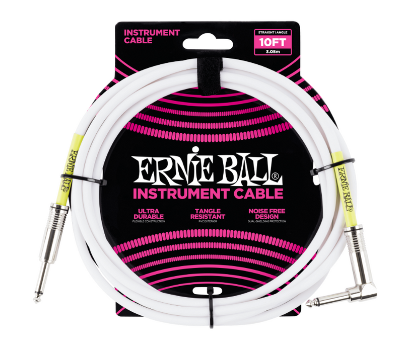 Ernie Ball 6048 10' Straight / Straight Instrument Cable - Black