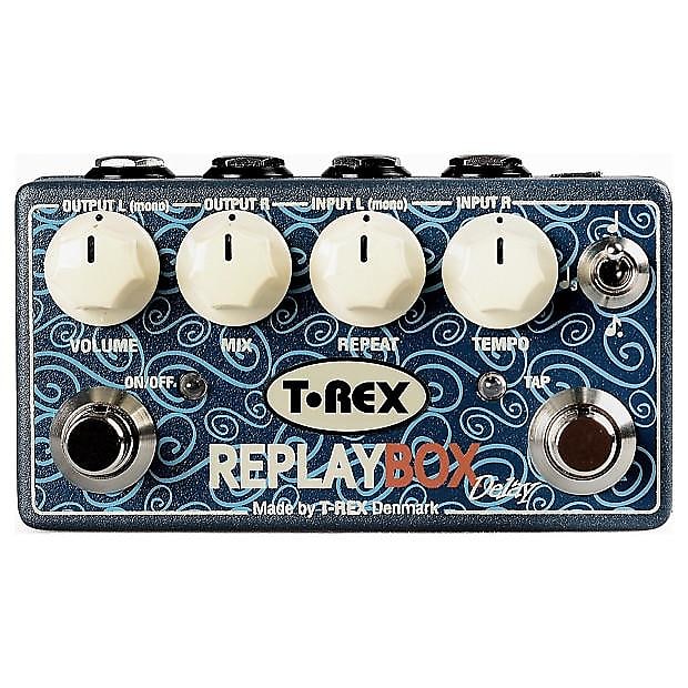 T-Rex Replay Box. True Stereo Delay with up to 3 seconds of Delay and Tap Tempo