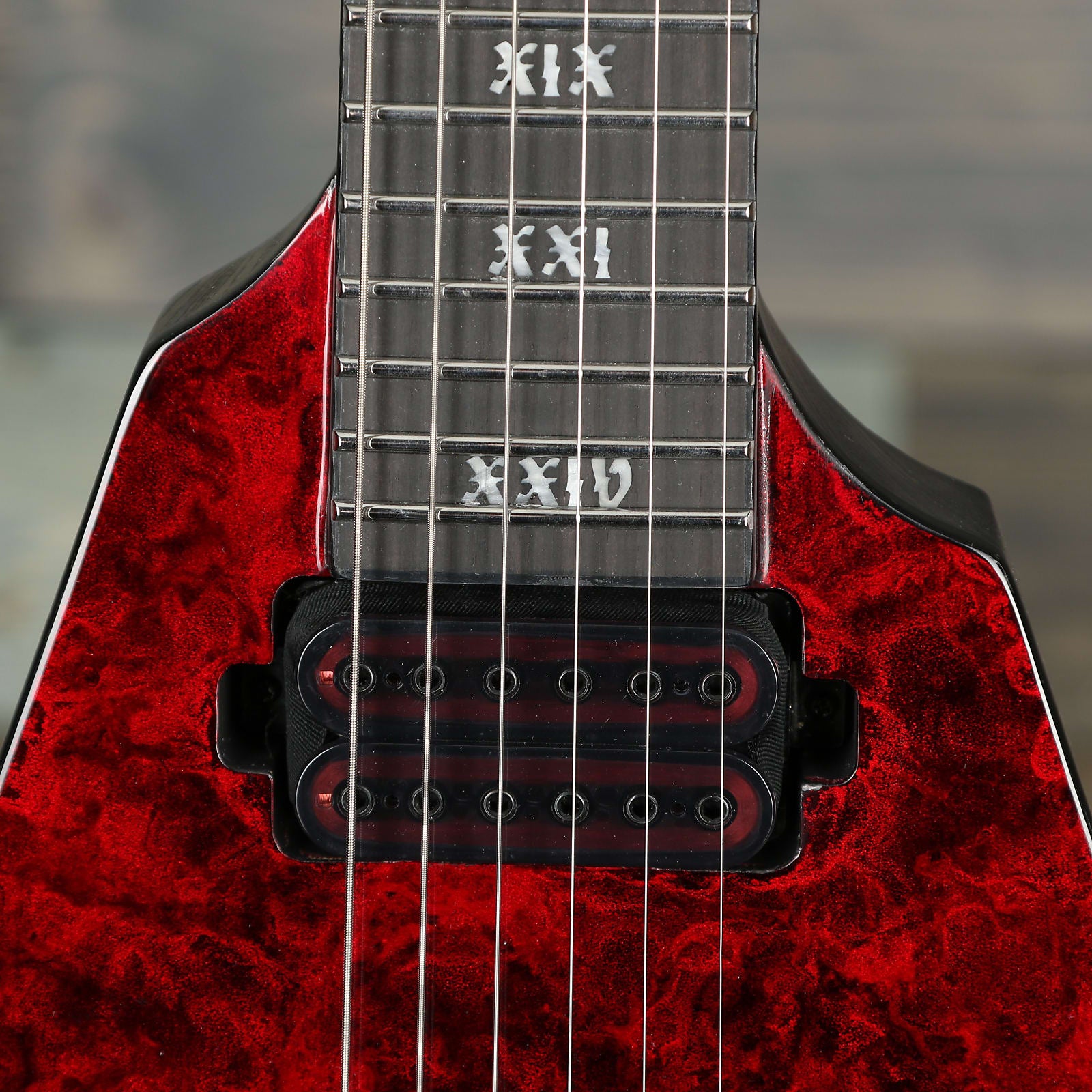 Schecter V-1 FR Apocalypse Red Reign - Red Reign