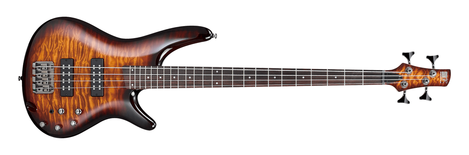 Ibanez SR400EQM 4-String Electric Bass - Dragon Eye Burst