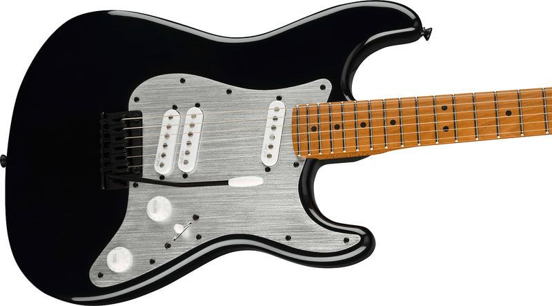 Fender Squier Contemporary Stratocaster Special Silver Anodized Pickguard, Black